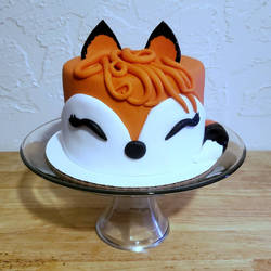 Foxy birthday cake