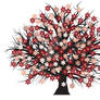 Free vector blossomed tree