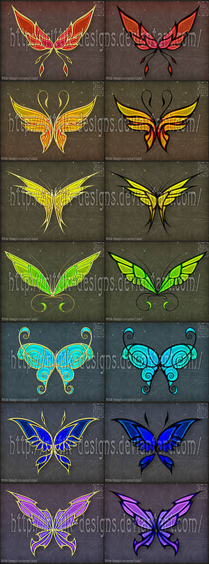 Golden Wings (set 1)