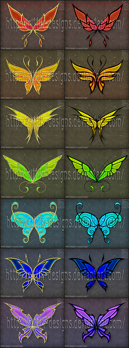 Golden Wings (set 1)