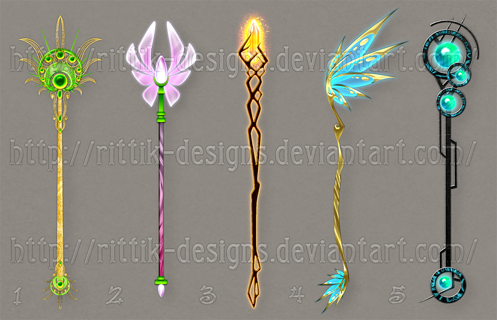 Images Of Anime Magic Staff Designs