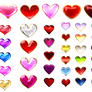 Heart gems (free stock)