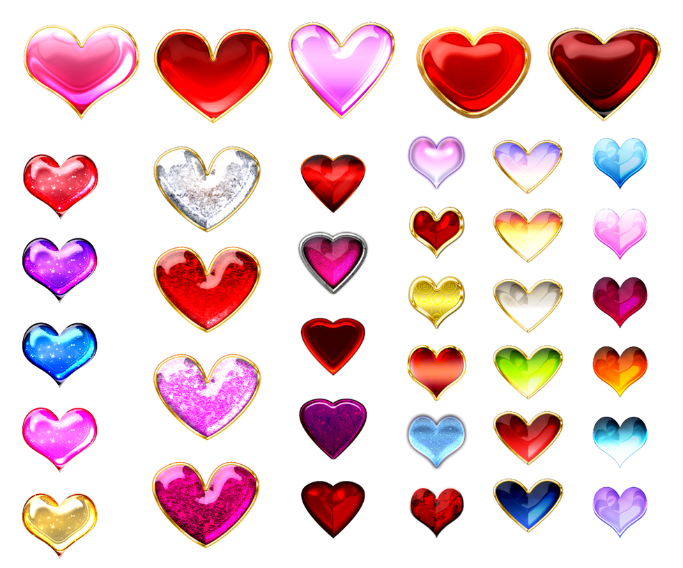 Heart gems (free stock) by Rittik-Designs on DeviantArt