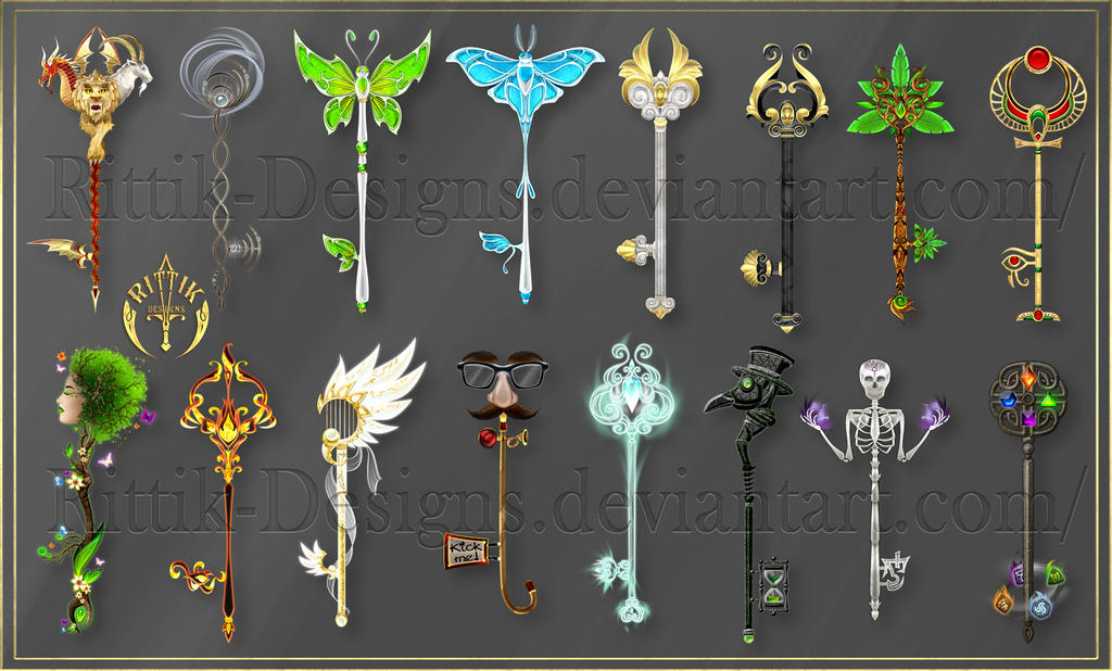 Keys for a game project (commission) by Rittik-Designs on DeviantArt