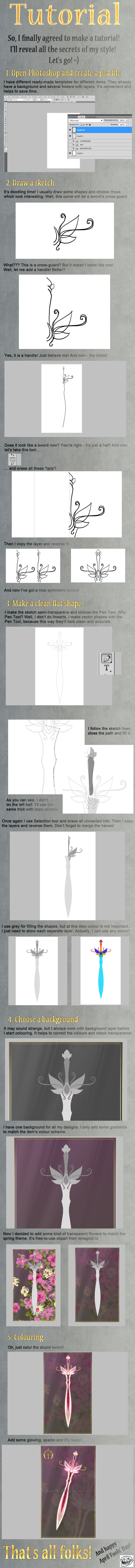 Tutorial - How to draw a sword