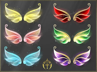 Bright wings 2 (downloadable stock) by Rittik-Designs