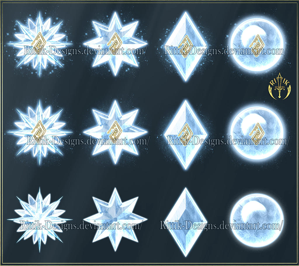 Elements 2 - Ice (downloadable stock) by Rittik-Designs