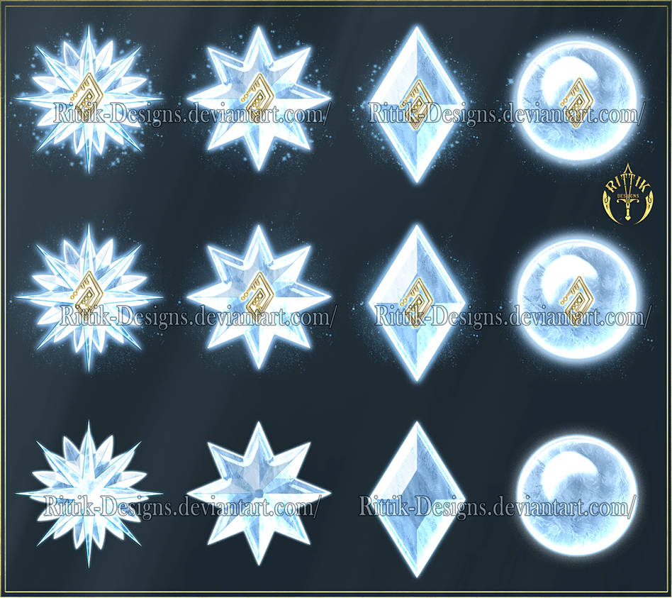 Elements 2 - Ice (downloadable stock) by Rittik-Designs