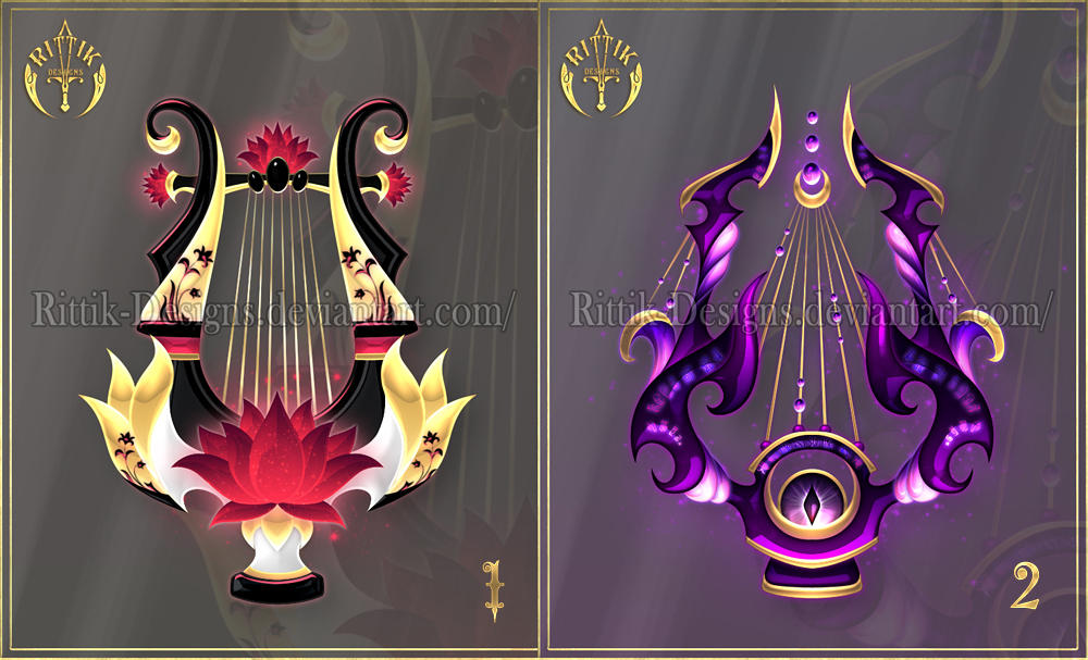 (CLOSED) Musical instruments 2 by Rittik-Designs on DeviantArt