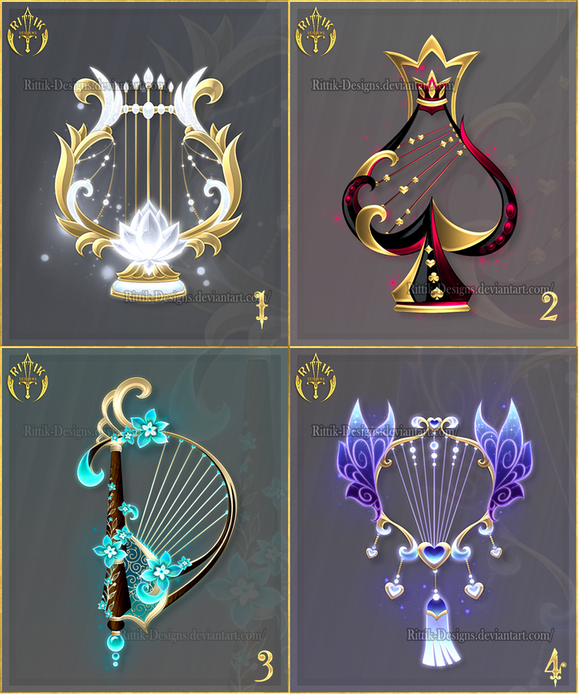 (CLOSED) Musical instruments 5 by Rittik-Designs on DeviantArt