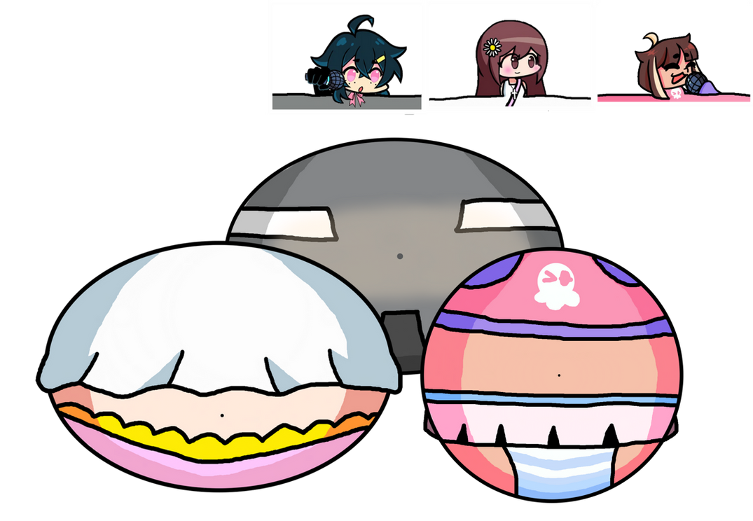 Inflated trio by realblaze101 on DeviantArt