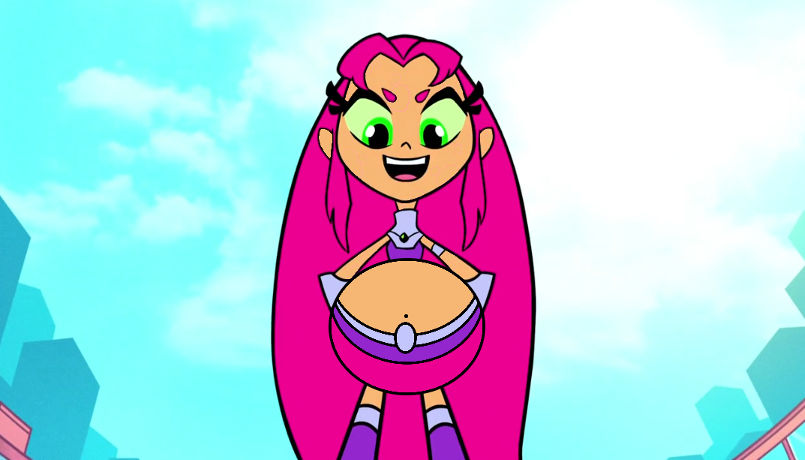 Starfire Over Inflation Giant Starfire Vore by realblaze101 on DeviantArt
