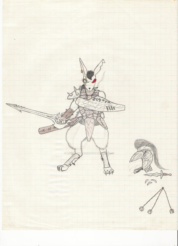 anthropomorphic warrior rabbit by Liquidsnake010 on DeviantArt