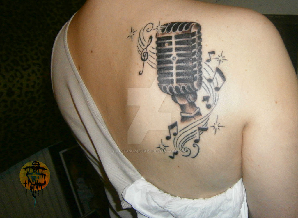 Tattoo - Music - Microphone by RastaSupriseArt on DeviantArt