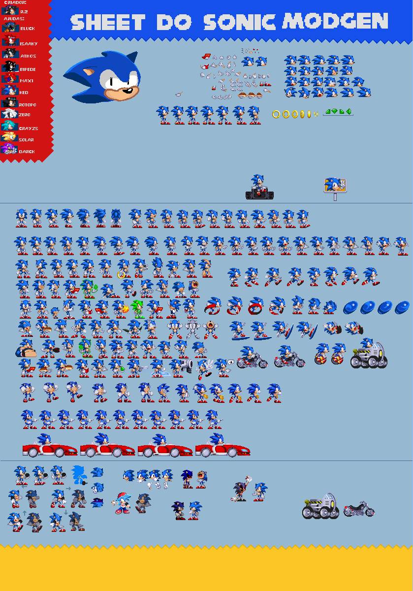 updated classic sonic sprites - sonic: not so friendly worlds by meozdox