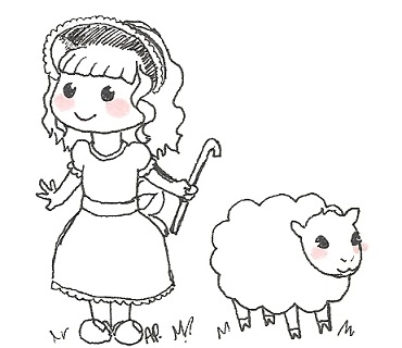 Mary/bopeep an her sheep