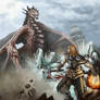 Skyrim: Dovahkiin vs dragon