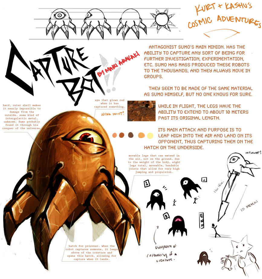 Capture Bot capture bot character sheet by kakimari on DeviantArt