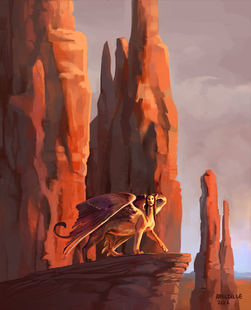 Alien Sphinx Deviantart Sphinx by apeldille on DeviantArt