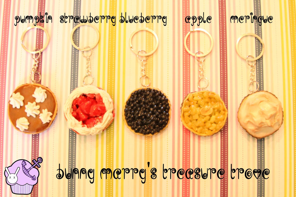 Pie Keychains by The-Choco-Panda on DeviantArt