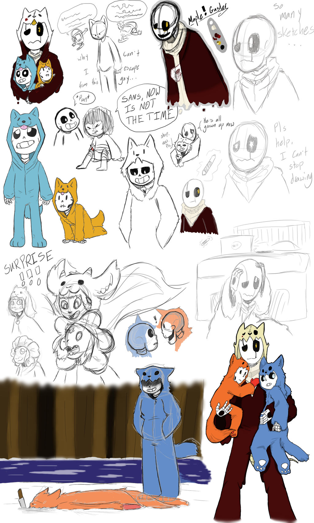 Mapletale woof onesies and doodles by MapleTale on DeviantArt