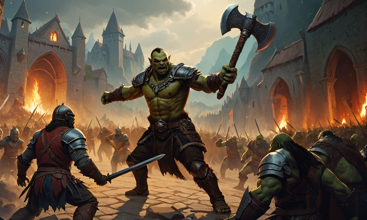 Orcs Attacking Rohan Orc Attack by masterfire95 on DeviantArt