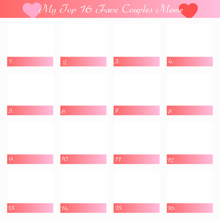 Favorite Couples meme by LadyYui on DeviantArt