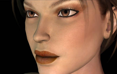 Lara Croft Face better map