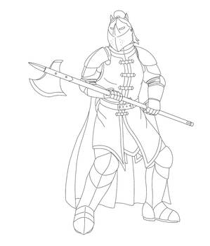 Leona Halberd Lineart