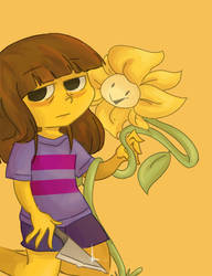 Frisk et Flowey