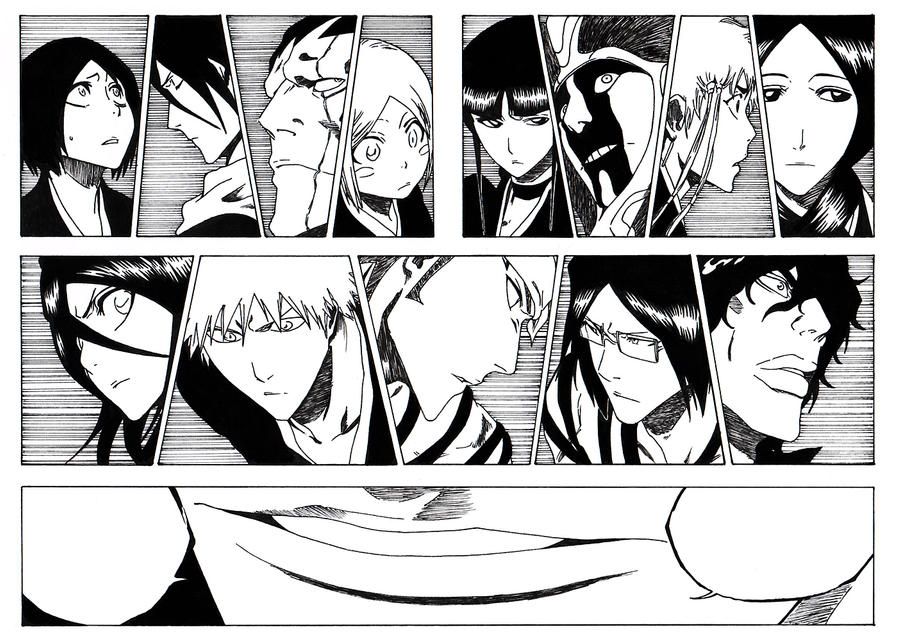 bleach manga art by NikolayOss on DeviantArt