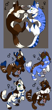 Adoptables Family 1 - [AUCTION ENDED - ALL SOLD]