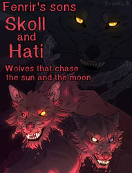 Skoll and Hati | Fenrir's sons