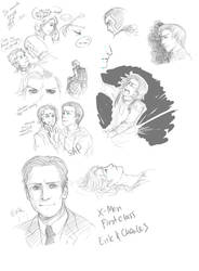 X-Men First Class: doodle dump