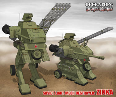 Soviet Light Mech Destroyer Zinka