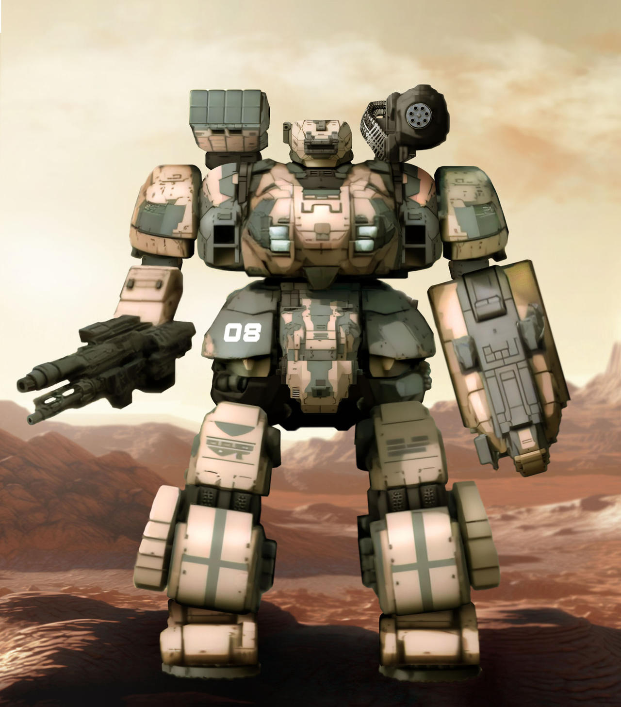 Kitbashed Mech by Rob-Cavanna on DeviantArt
