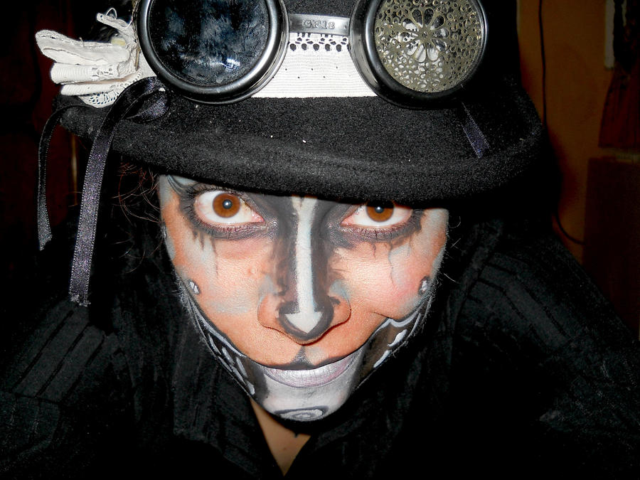 The Rabbit make up attempt II by SarahSteamDoll on DeviantArt