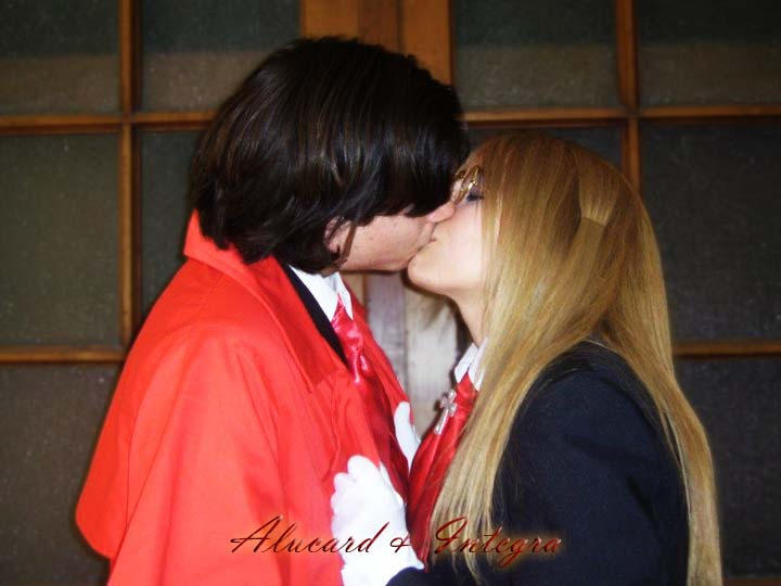 Alucard & Integra, Hellsing, love, kiss