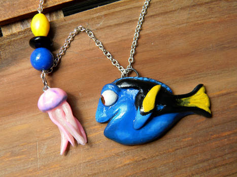 Dory and Squishy Necklace