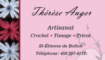 Carte d'affaire Artisanat