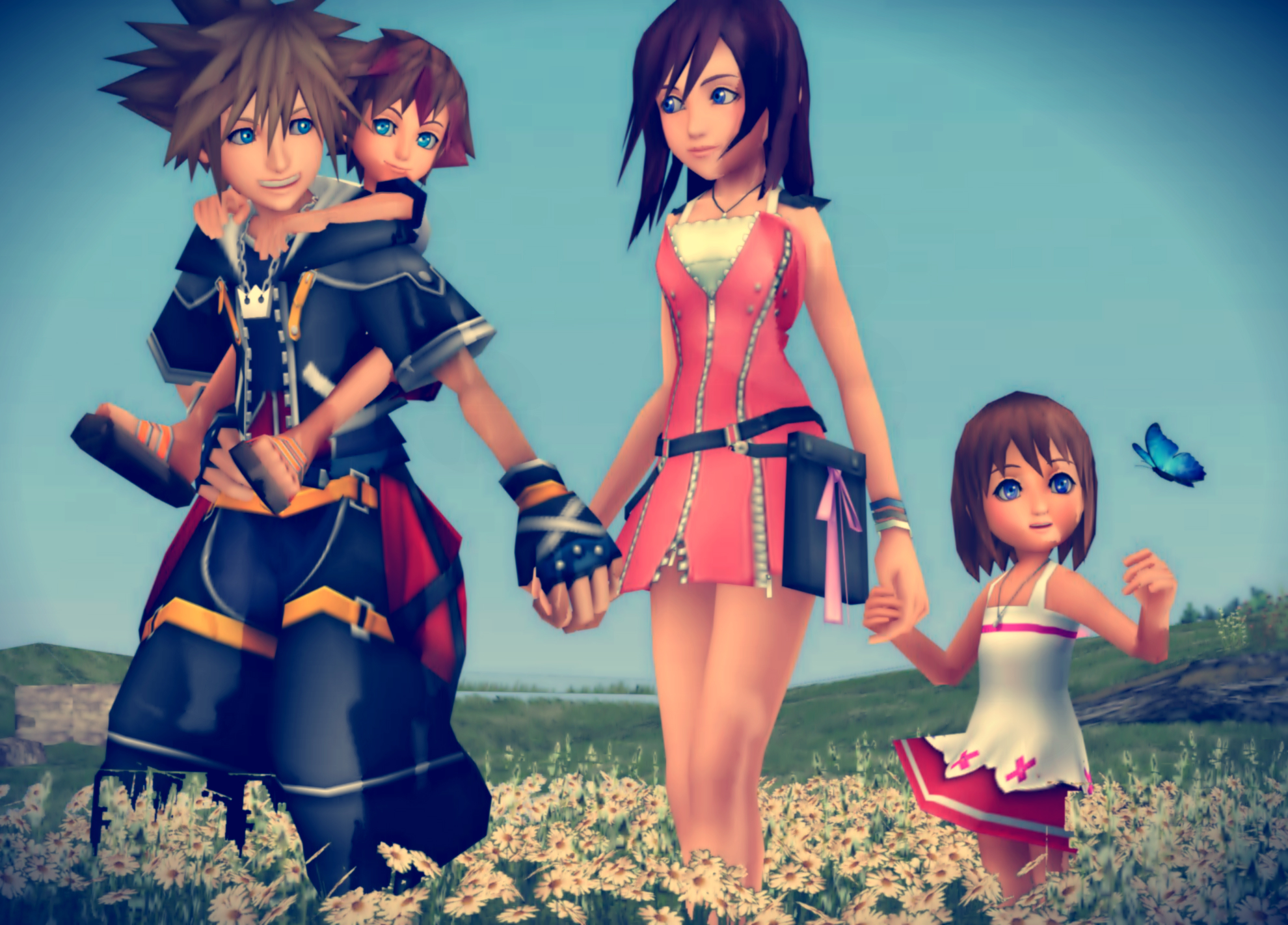 Also, i forgot to mention that person who made these gave Sora and Kairi tw...