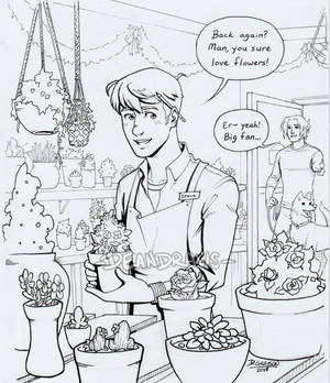 SteveBucky Flowershop AU