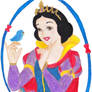 Snow White and blue bird