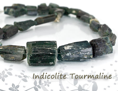 Indicolite Tourmaline Beads