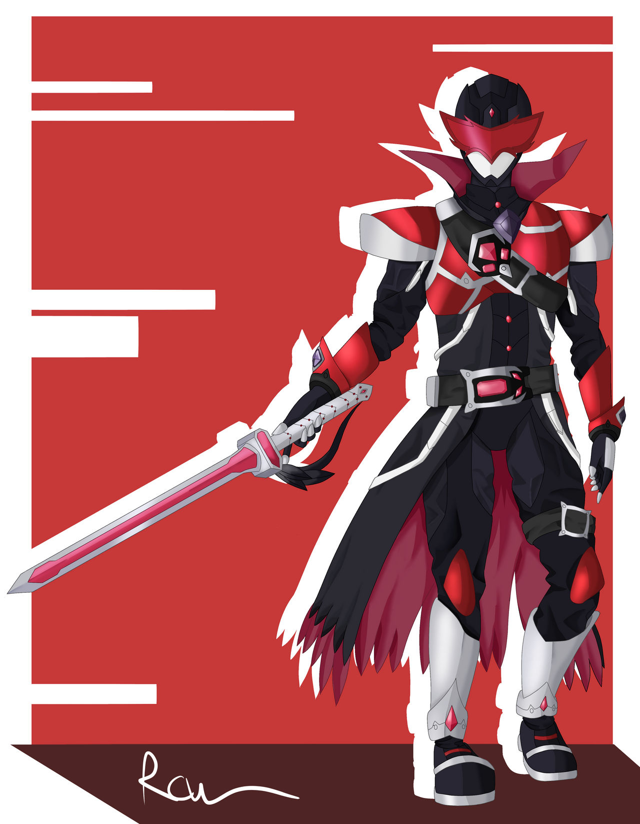 Full-body Commission Art (1) by Rain-VArtist on DeviantArt