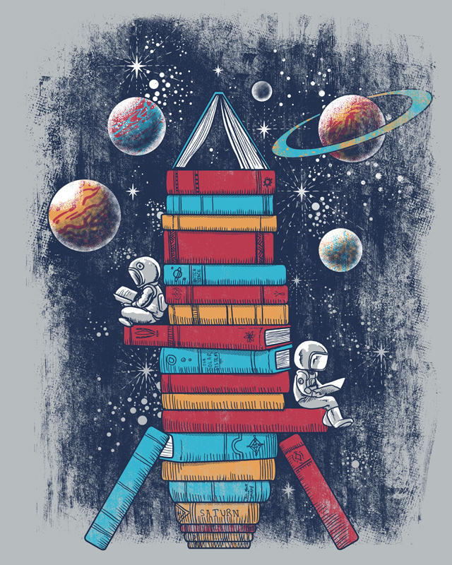 Reader Riding Rocket Reading Rocket Ship by qetza on DeviantArt