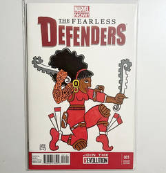 Misty Knight sketch cover drawing