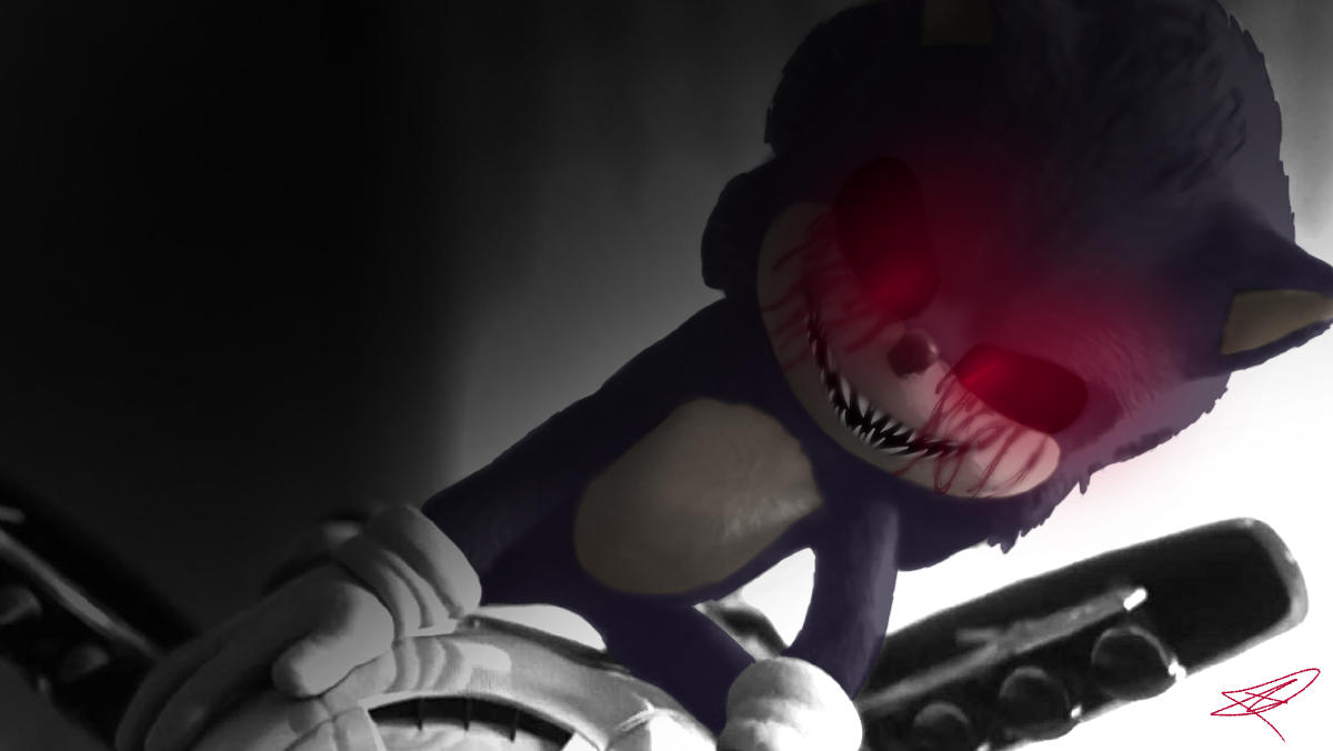 Dark Sonic.Exe (edited) by Sonicexedemonio on DeviantArt