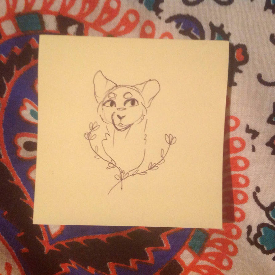 Post it note sketch #1 by Telekinesis-Ev on DeviantArt
