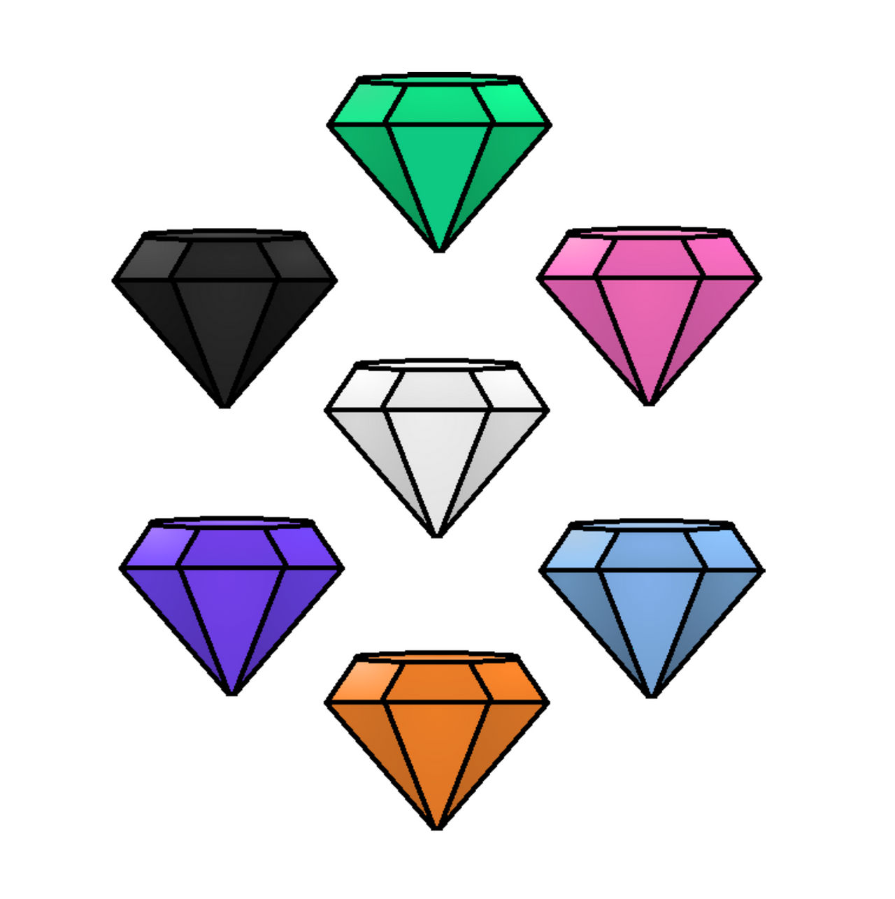 New Chaos Emeralds by PrincessEdith568 on DeviantArt